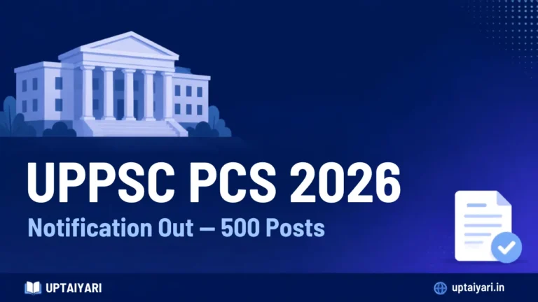 UPPSC PCS Notification 2026