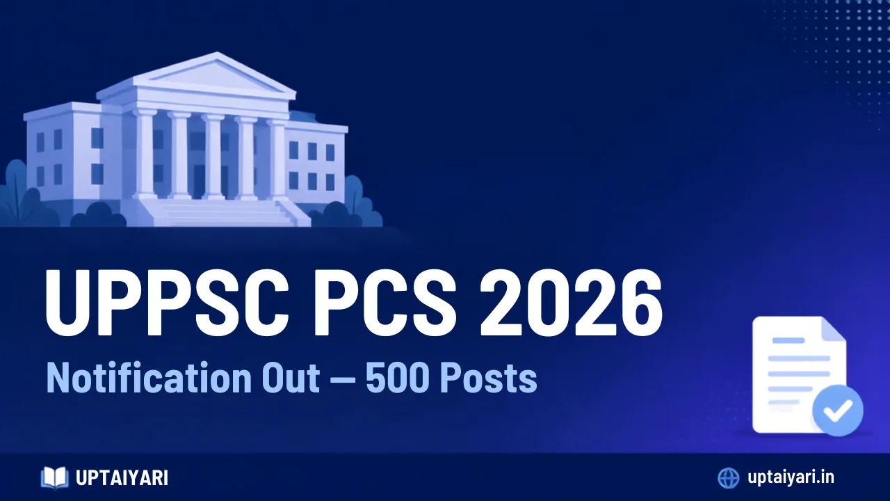 UPPSC PCS Notification 2026