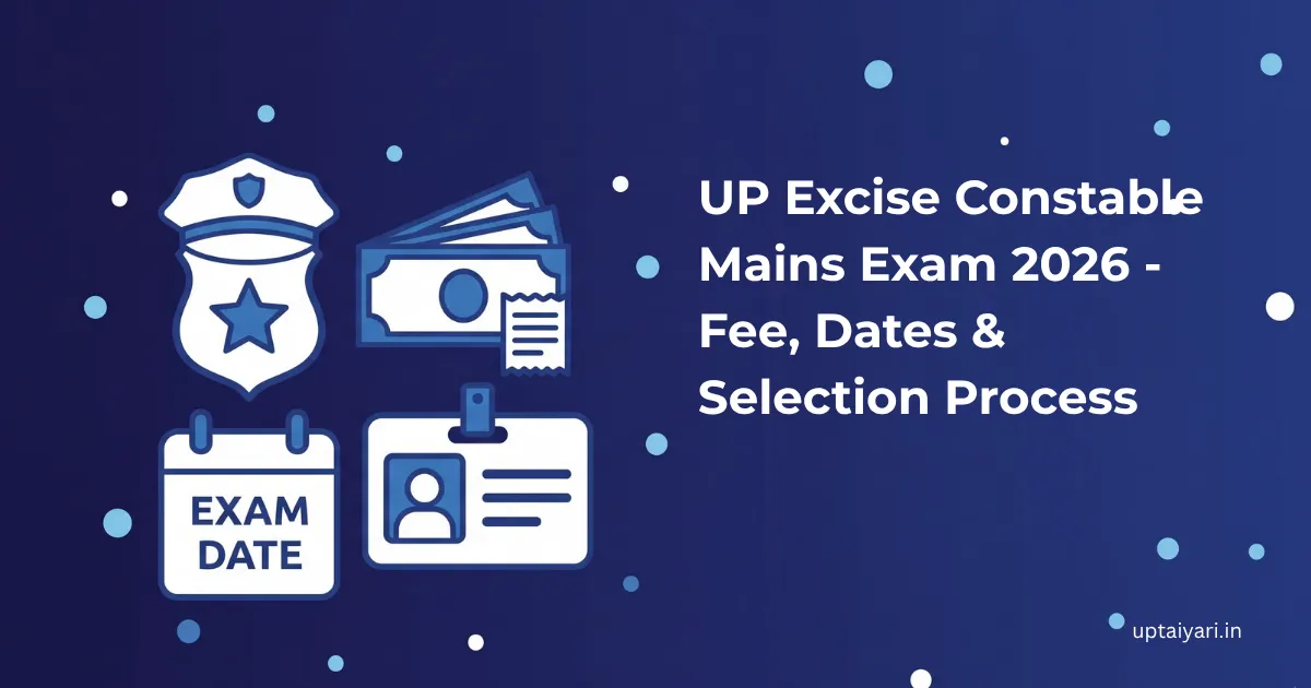 UP Excise Constable Mains Exam 2026 