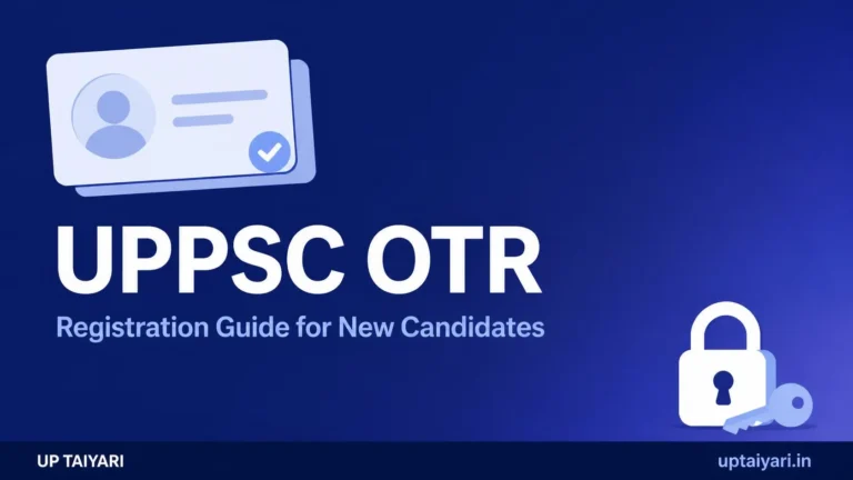 UPPSC OTR registration