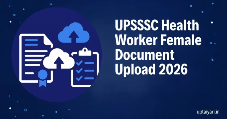 UPSSSC Health Worker Female Document Upload 2026