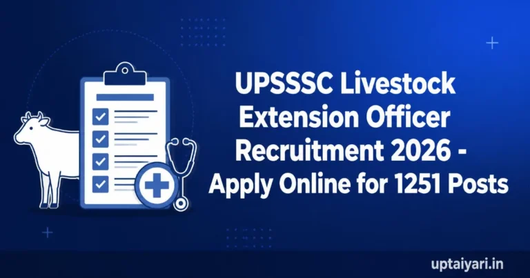 UPSSSC Livestock Extension Officer Recruitment 2026