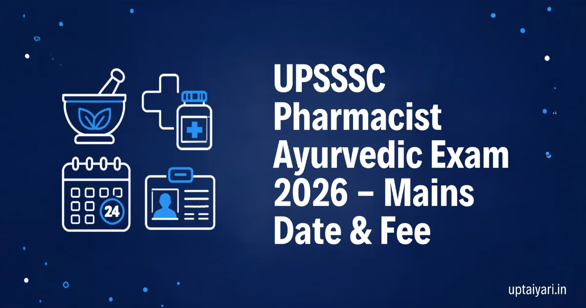 UPSSSC Pharmacist Ayurvedic Examination 2026