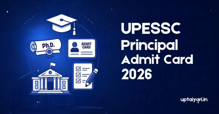 UPESSC Principal Admit Card 2026