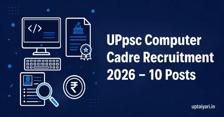 UPPSC Computer Cadre Recruitment 2026