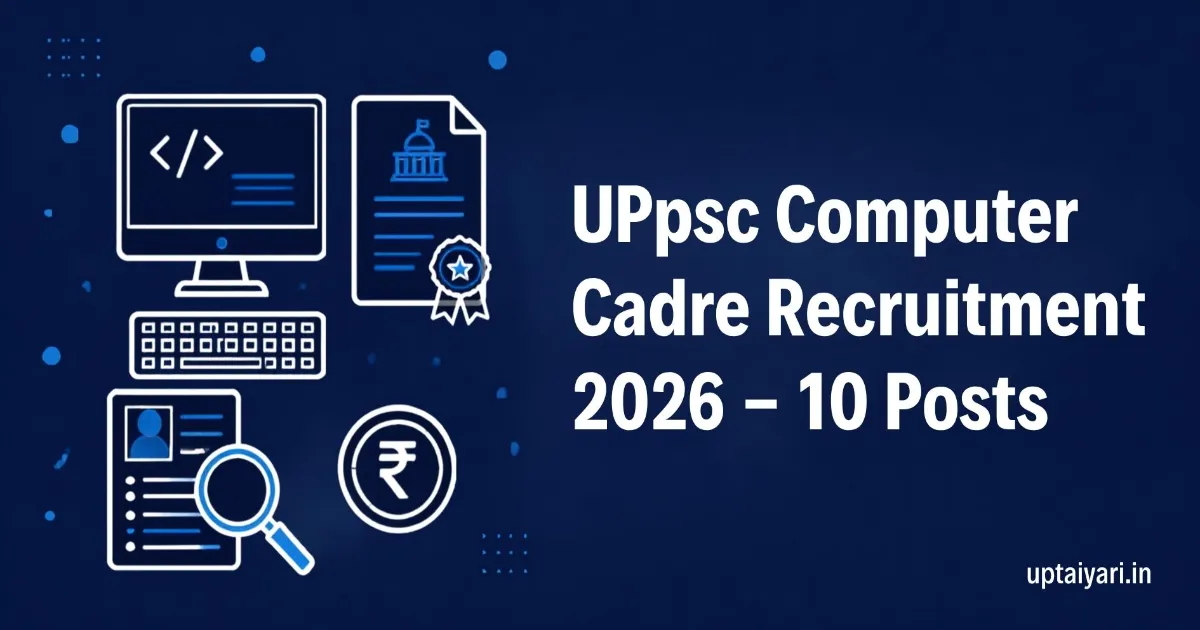 UPPSC Computer Cadre Recruitment 2026
