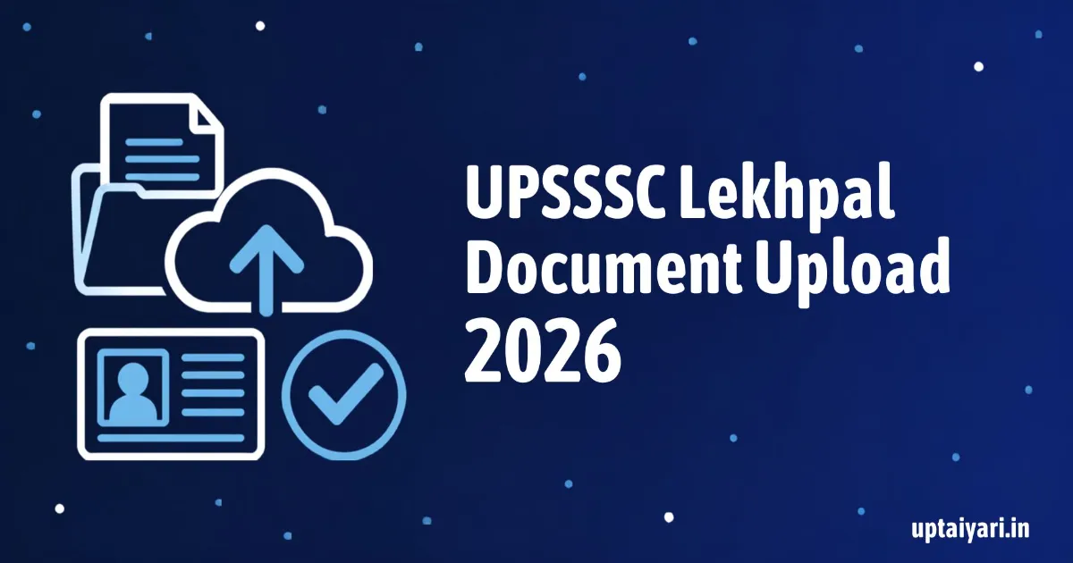 UPSSSC Lekhpal Document Upload 2026