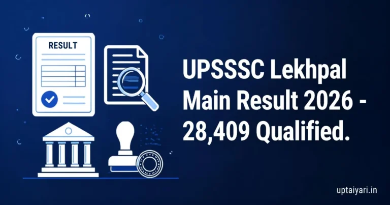 UPSSSC Lekhpal Main Result 2026